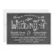 Whimsical Chalkboard Ticket Wedding