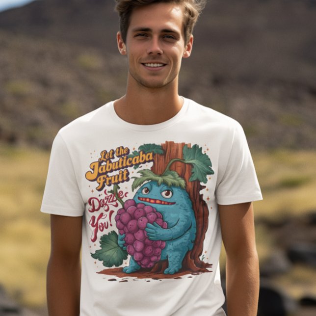 Whimsical Character With Jabuticaba Grapes T-Shirt (Creator Uploaded)