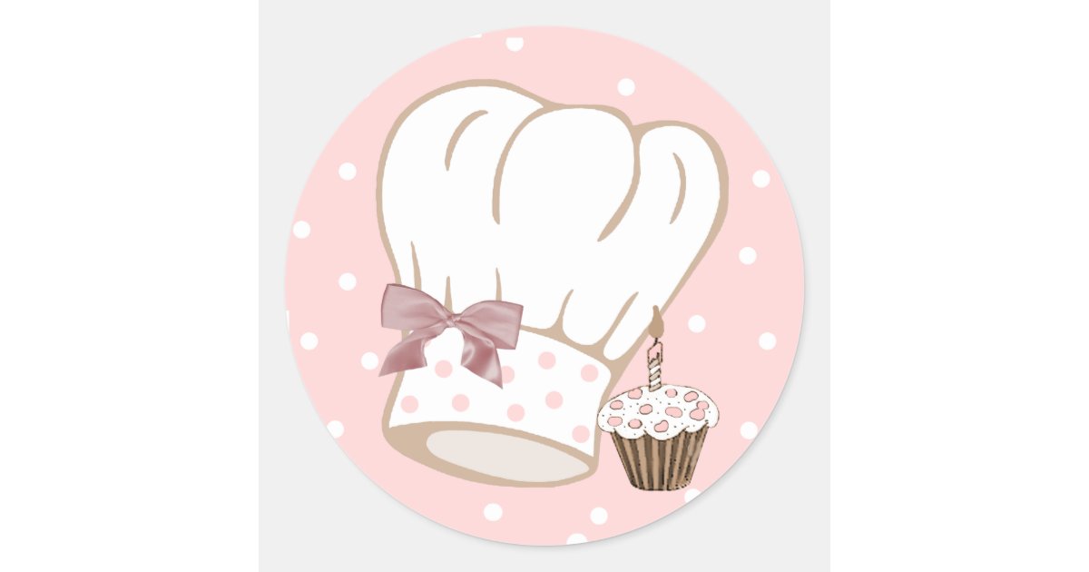 Whimsical Chef's Hat Sticker Zazzle