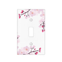 Whimsical Cherry Blossoms Floral Accent Light Switch Cover