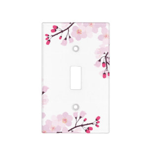 Whimsical Cherry Blossoms Light Switch Cover