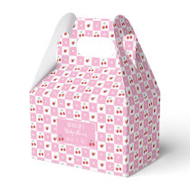 Whimsical Cherry Theme Baby Shower Favor Box
