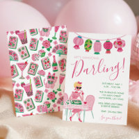 Whimsical Chic Pink & Green Mahjong Party