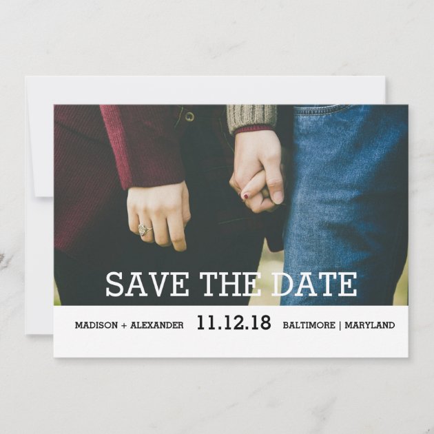 Whimsical Chic Save The Date Photo