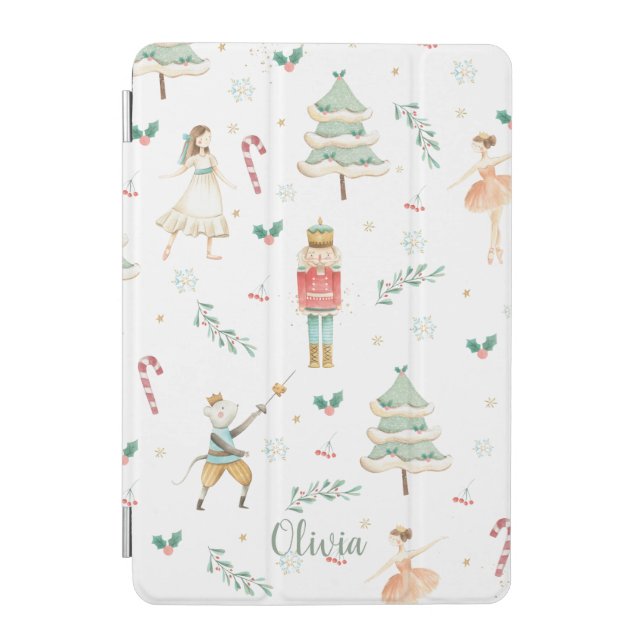 Whimsical Chic The Nutcracker Christmas Ballet iPad Mini Cover (Front)