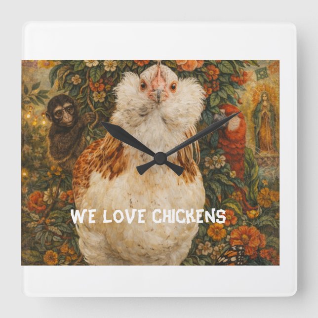 Whimsical Chicken Clock (Front)
