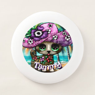 Whimsical Chihuahua Dog Palm Trees Personalized Wham-O Frisbee