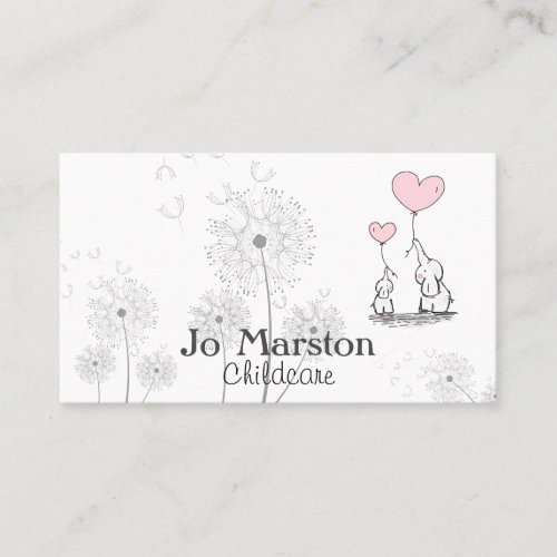 Whimsical Childcare Business Card