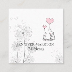 Whimsical Childcare Business Card