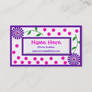 Whimsical Children's and Mommy Cal... Calling Card