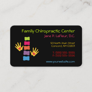 Whimsical Chiropractic Business Cards