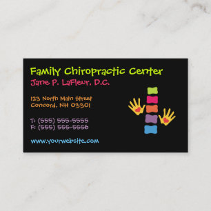 Whimsical Chiropractic Business Cards