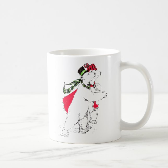 Whimsical Christmas Alaska Wildlife Coffee Mug (Right)