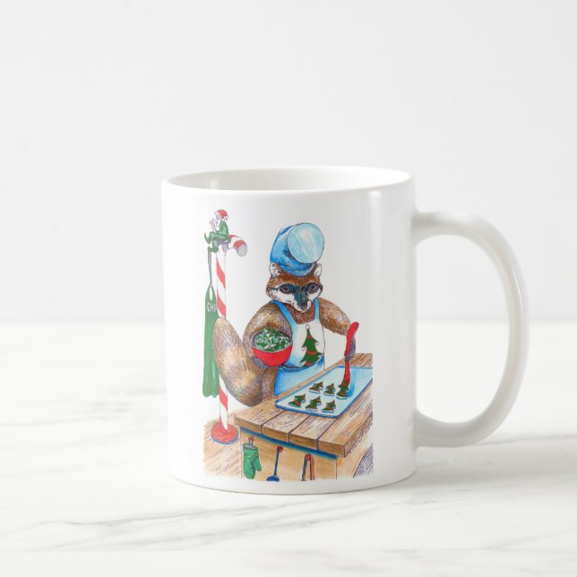 Whimsical Christmas Alaska Wildlife Coffee Mug (Right)