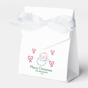 Whimsical Christmas Candy Canes &Santa Favor Boxes