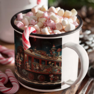 Whimsical Christmas Candy Train 2 Mug
