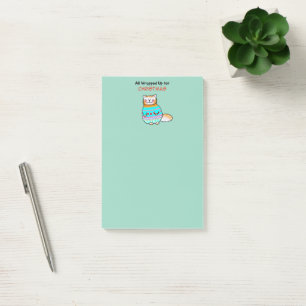 Whimsical Christmas Cat Holiday Cheer Post-it Notes