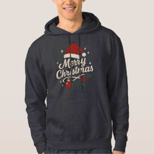 Whimsical Christmas Cheer Lettering Design Hoodie