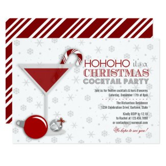 Whimsical Christmas Cocktail Party Invitation