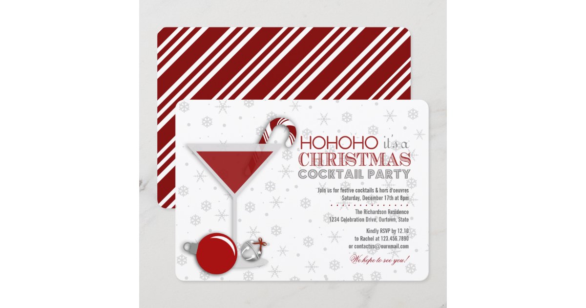 Christmas party invitation template