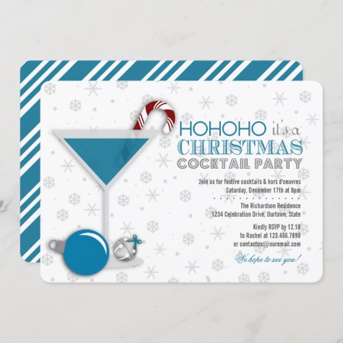 Whimsical Christmas Cocktail Party Invitation