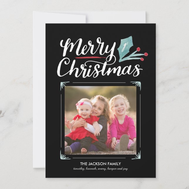 Whimsical Christmas Collection Holiday Card (Front)