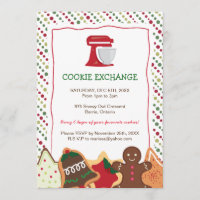 Whimsical Christmas Cookie Exchange Invitation