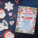 Whimsical Christmas Cookie Exchange Party Invitation<br><div class="desc">Discover Our Whimsical Christmas Cookie Exchange Party Invitation Immerse yourself in the enchanting world of holiday cheer with our Christmas Cookie Exchange Party Invitation. This delightful design is a celebration of intricately decorated Christmas cutout cookies, featuring a charming array of shapes, including Santa Claus, snowmen, gingerbread men, candy canes, and...</div>