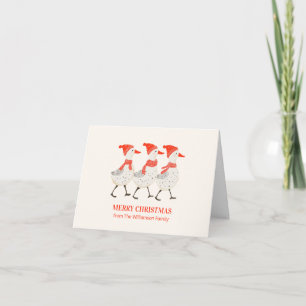 Whimsical Christmas Ducks Custom Non-Photo Holiday Card