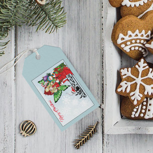 Whimsical Christmas Fairy Holiday Gifts Blue Gift Tags