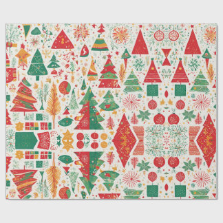 Whimsical Christmas Forest Wrapping Paper