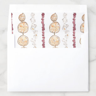 Whimsical Christmas Garland Envelope Liner