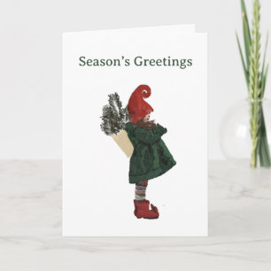 Whimsical Christmas Gnome Card – Festive Greeting