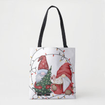 Whimsical Christmas Gnomes Scandinavian Holiday 