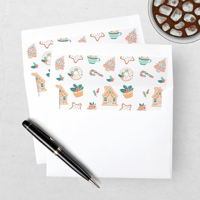 Whimsical Christmas Holiday Party Envelope Liner (Creator Uploaded)