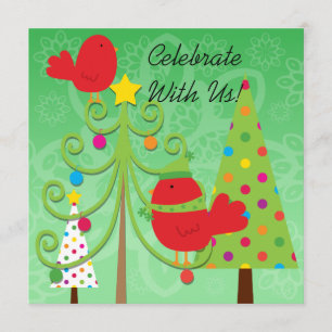 Whimsical Christmas Holiday Party Invitation