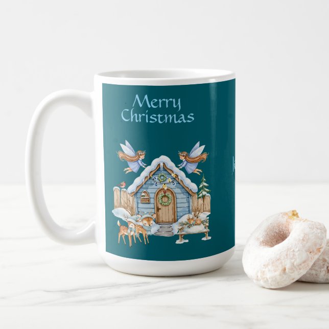 Whimsical Christmas Mug (With Donut)