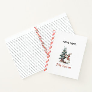 Whimsical Christmas Notebook Holiday Gifts