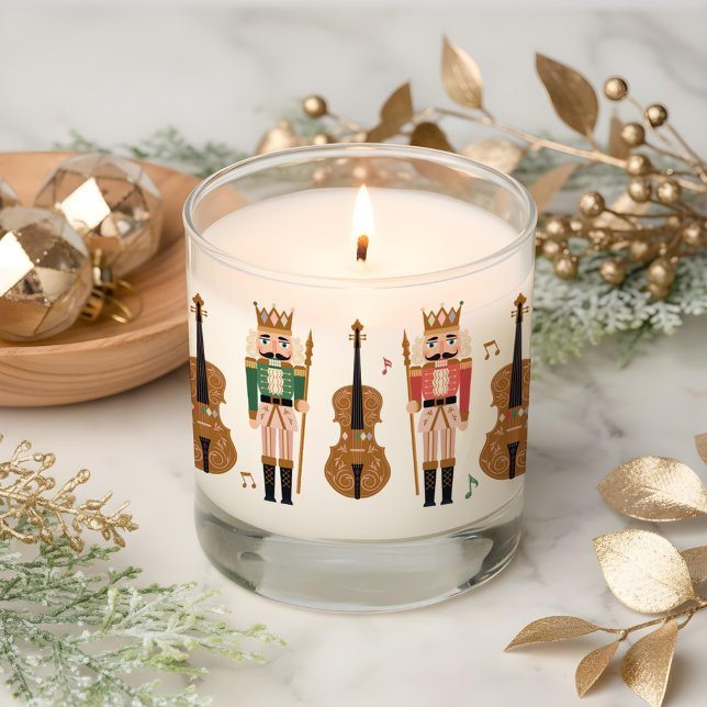 Whimsical Christmas Nutcracker Ballet Violin Music Scented Candle (Whimsical Christmas Nutcracker Ballet Violin Music Scented Candle)