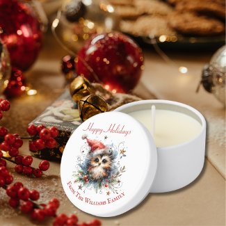 Whimsical Christmas Owl