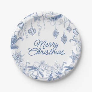Whimsical Christmas  Party Paper Plates