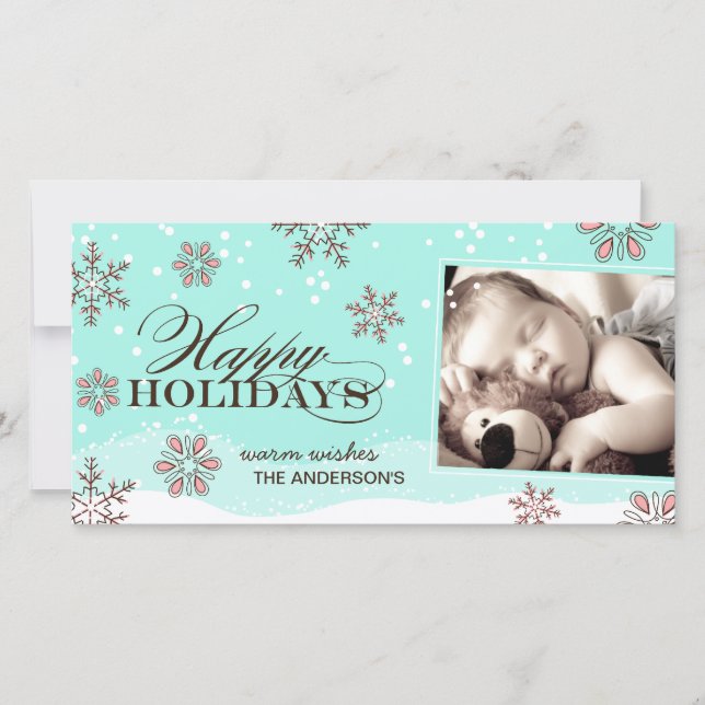 Whimsical Christmas Photo Card (Front)