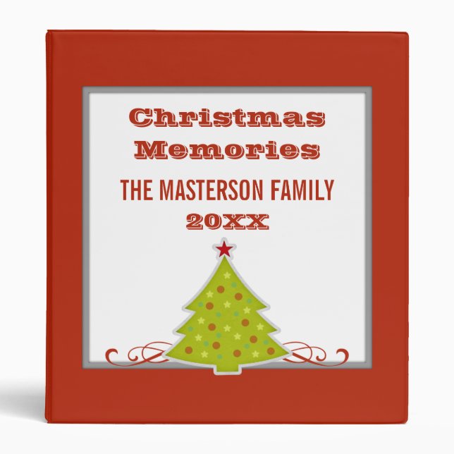 Whimsical Christmas Tree Binder (1 inch) (Front)