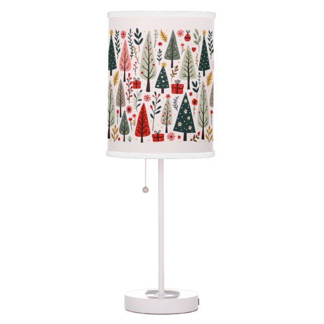 Whimsical Christmas Tree Forest Table Lamp (Right)