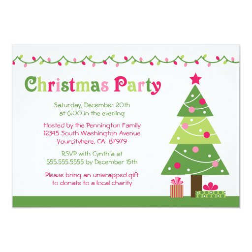 Christmas Tree Invitation 9