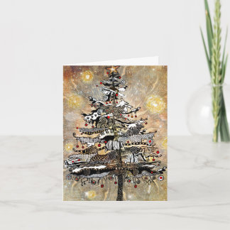 Whimsical Christmas Tree Notecard