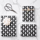 Let Your Heart Be Light Black Christmas Wrapping Paper Sheets | Zazzle