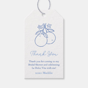Whimsical Citrus Bridal Shower Favor Tags
