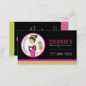 Whimsical Cleaning Services Business Cards (Front/Back)