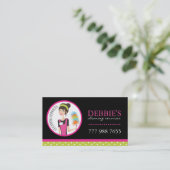Whimsical Cleaning Services Business Cards (Standing Front)